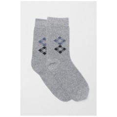 Шкарпетки чоловічі на верблюжій вовні сірого кольору 191222L Шкарпетки чоловічі на верблюжій вовні сірого кольору 191222L