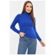 Гольф жіночий однотонний синього кольору 191261L