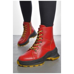 Черевики жіночі демісезонні червоного кольору 191338L