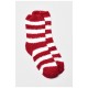 Шкарпетки жіночі травка бордового кольору в смужку 191436L