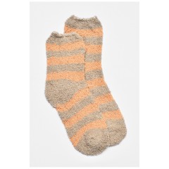 Шкарпетки жіночі травка коричневого кольору в смужку 191438L Шкарпетки жіночі травка коричневого кольору в смужку 191438L