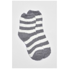 Носки женские травка серого цвета в полоску 191444L Носки женские травка серого цвета в полоску 191444L