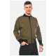 Бомбер чоловічий кольору хакі 191459L