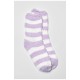 Носки женские травка лилового цвета в полоску 191493L