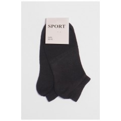 Шкарпетки підліткові чорного кольору однотонні 191545L