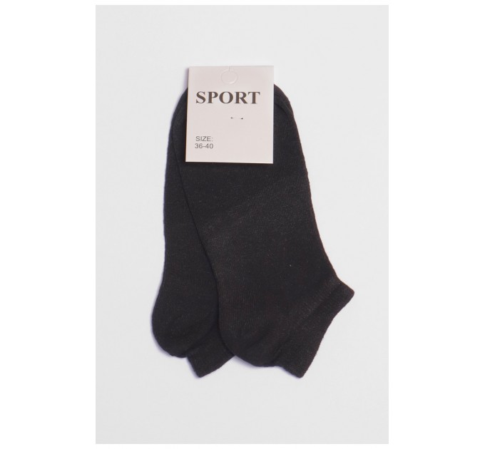 Носки подростковые черного цвета однотонные 191545L
