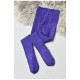 Колготи дитячі махрові для дівчинки однотонні фіолетового кольору 191580L