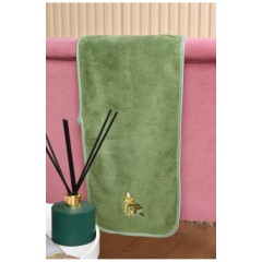 Полотенце кухонное микрофибра зеленого цвета размер 25*50 см 191860L