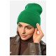 Шапка жіноча демісезонна зеленого кольору 191903L