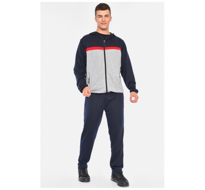 Спортивний костюм чоловічий синьо-сірого кольору 192035L