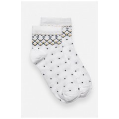 Шкарпетки жіночі демісезонні білого кольору 192262L