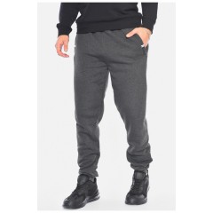 Спортивні штани чоловічі на флісі темно-сірого кольору 192579L
