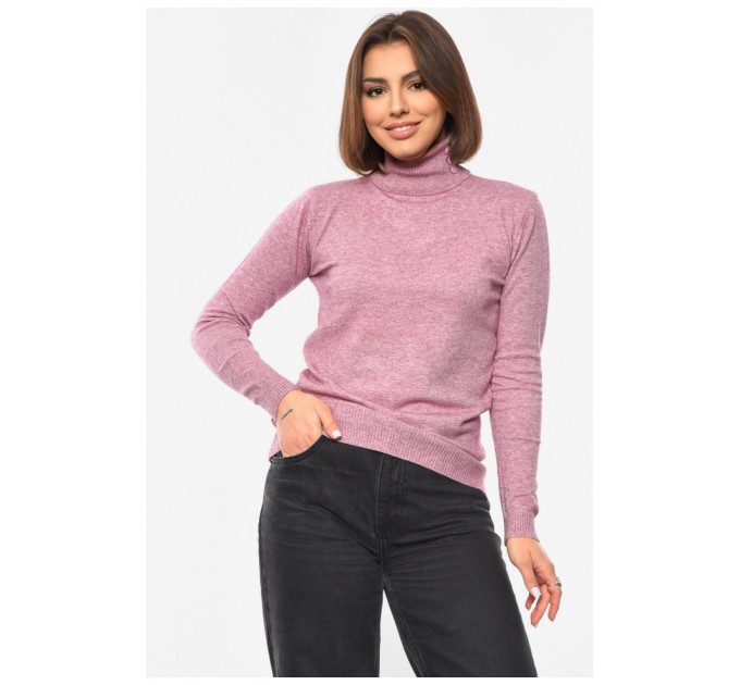 Гольф женский однотонный лилового цвета 192744L