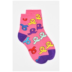 Шкарпетки дитячі демісезонні рожевого кольору з малюнком 192902L