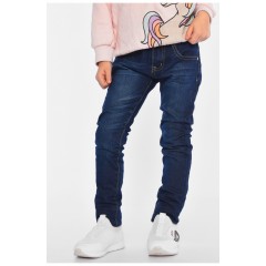 Джинси дитячі для дівчинки синього кольору 193046L