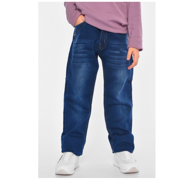 Джинсы для девочки синего цвета 193048L