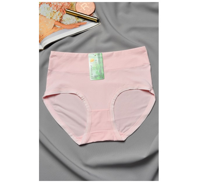Труси жіночі напівбатальні рожевого кольору 193096L