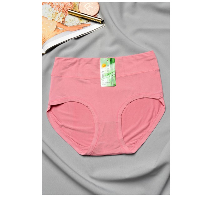 Труси жіночі напівбатальні темно-рожевого кольору 193107L