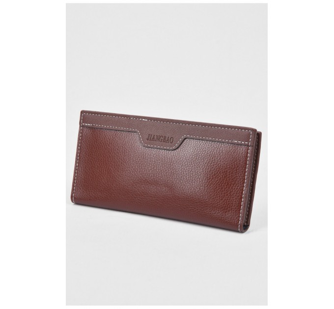 Гаманець чоловічий з екошкіри коричневого кольору 193472L