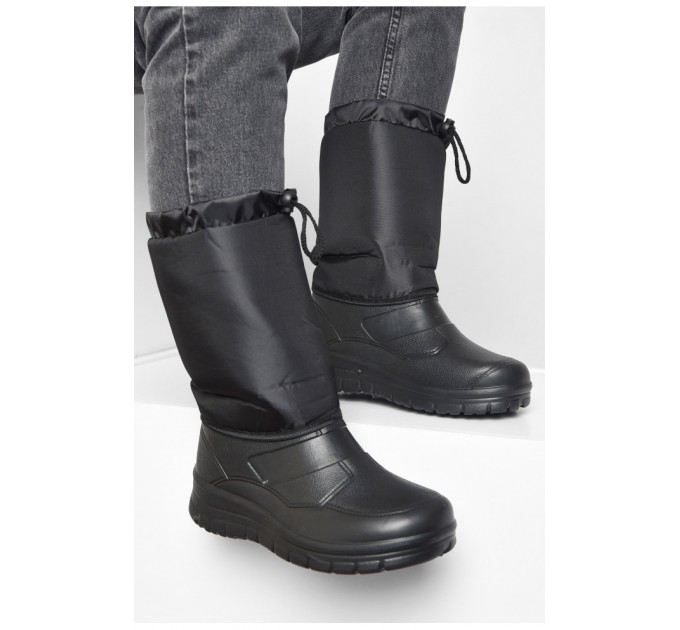 Дутики мужские пена на овчине черного цвета 193746L