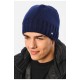 Шапка чоловіча на флісі синього кольору 193799L