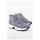 Кроссовки мужские зимние серого цвета 193915L