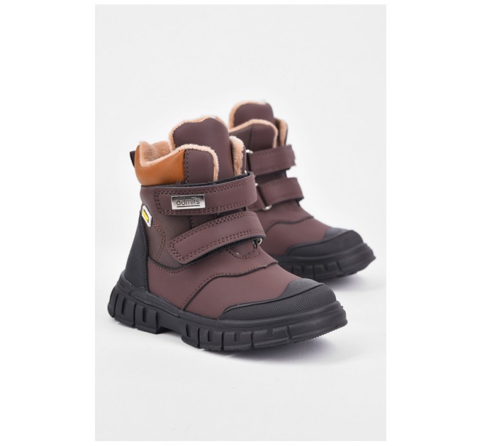 Черевики дитячі для хлопчика демісезонні коричневого кольору 194095L