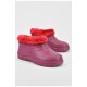 Галоші дитячі на флісі бордового кольору 194120L