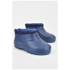Галоші дитячі на флісі синього кольору 194122L