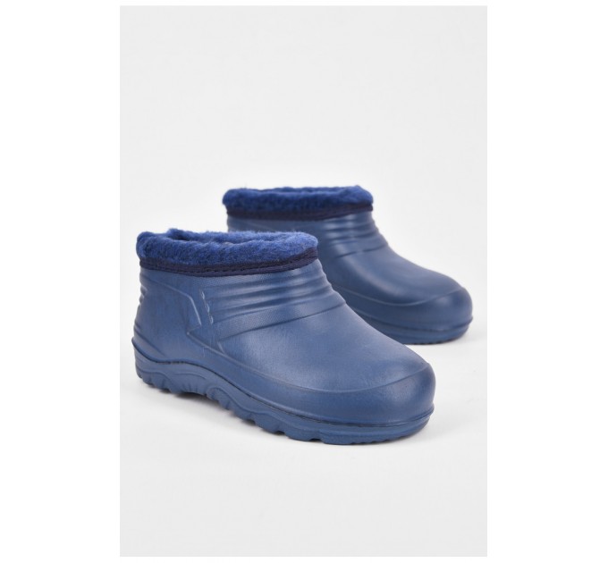 Галоші дитячі на флісі синього кольору 194122L