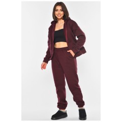 Спортивний костюм жіночий бордового кольору 194507L