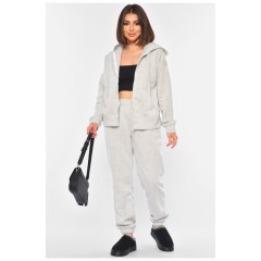 Спортивний костюм жіночий світло-сірого кольору 194532L