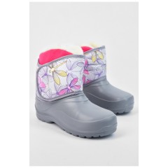 Дутики дитячі на хутрі сірого кольору 194754L