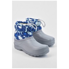 Дутики дитячі на хутрі сірого кольору 194757L