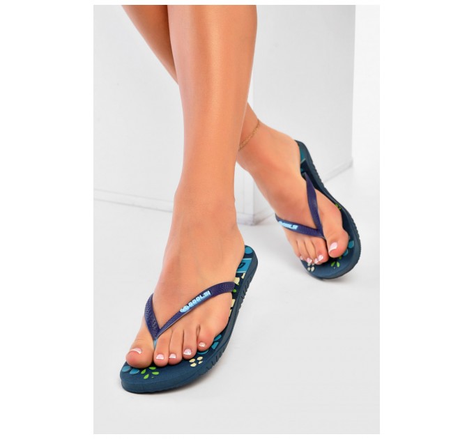 В`єтнамки жіночі гума темно-синього кольору 195229L