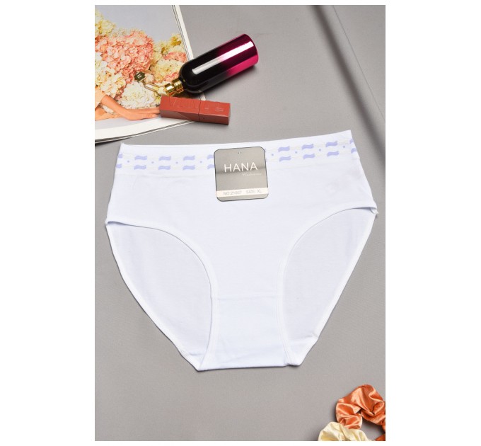 Труси жіночі напівбатальні білого кольору 195588L