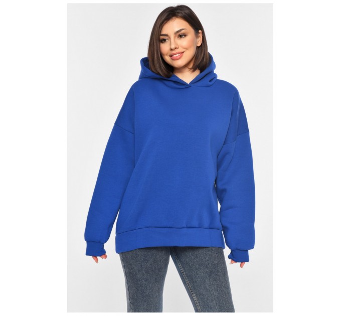 Худі жіноче на флісі синього кольору 195872L