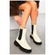 Черевики жіночі зимові бежевого кольору 196034L