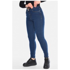 Джинси жіночі скінні темно-синього кольору 196249L