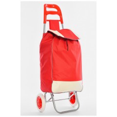 Сумка кравчучка на колесах червоного кольору 196312L