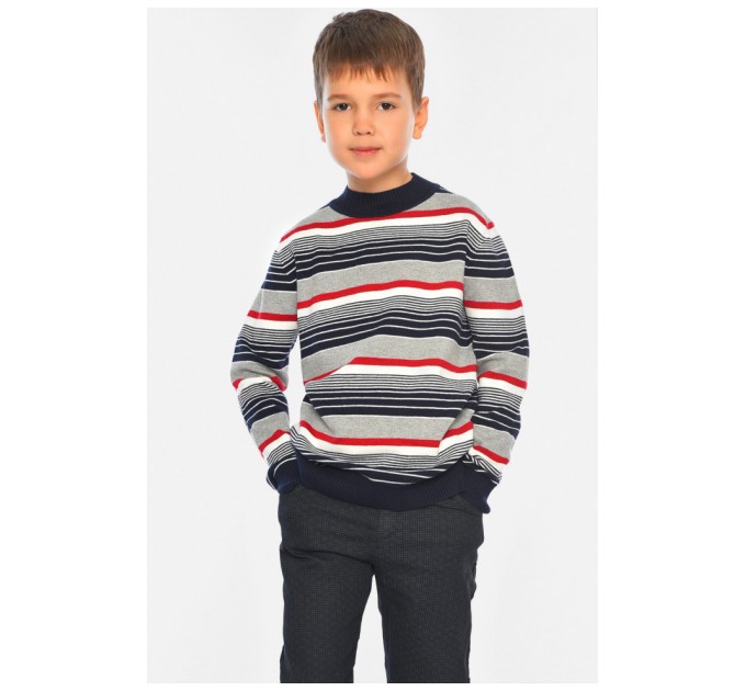 Свитер детский для мальчика серого цвета 196356L