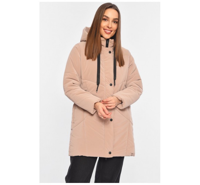 Куртка жіноча демісезонна світло-рожевого кольору 196397L