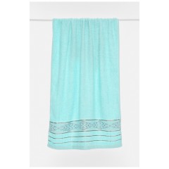 Полотенце банное махровое голубого цвета 196537L