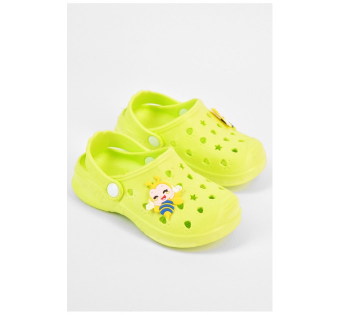 Кроксы детские салатового цвета 196797L