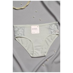 Трусы женские полубатальные светло-серого цвета 197005L