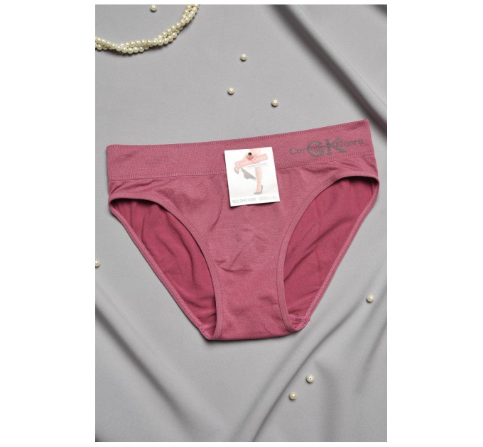 Труси жіночі однотонні темно-рожевого кольору 197018L