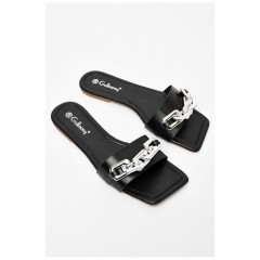 Шльопанці жіночі чорного кольору 197148L