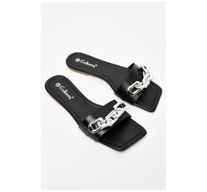 Шльопанці жіночі чорного кольору 197148L