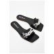 Шльопанці жіночі чорного кольору 197148L