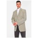 Мужской пиджак однотонный оливкового цвета 197254L